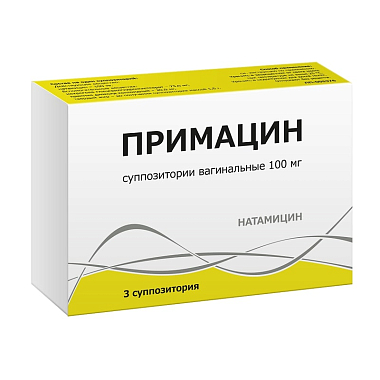 Купить Примацин 100 мг 3 шт суппозитории вагинальные