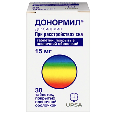 Купить Донормил 15 мг 30 шт таблетки покрытые пленочной оболочкой