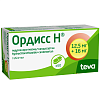 Купить Ордисс Н 12,5 мг + 16 мг 60 шт таблетки