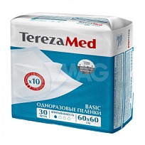Купить: TerezaMed Basic 60 х 60 см 30 шт пеленки одноразовые
