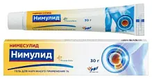 Купить: Нимулид 1 % 30 г гель для наружного применения