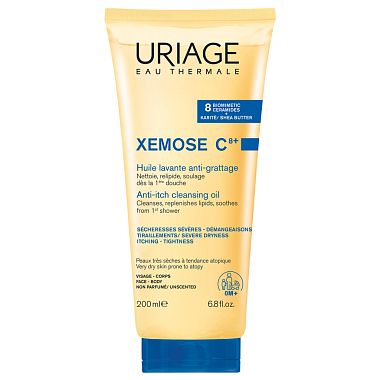 Купить Uriage Xemose 200 мл масло для лица и тела очищающее успокаивающее