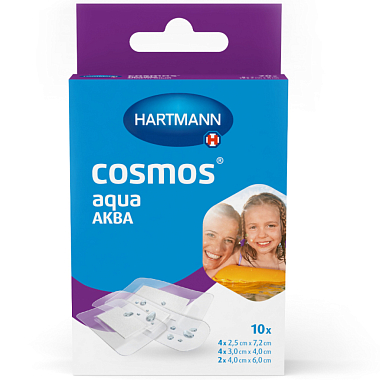 Купить Cosmos Aqua 10 шт пластырь 3-х размеров