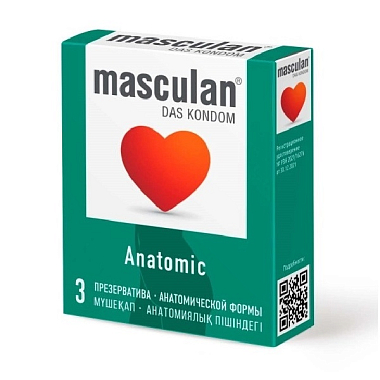Купить Masculan Anatomic 3 шт презервативы