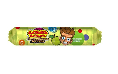 Купить Lava Lava Аскорбинка детская 10 шт таблетки яблоко