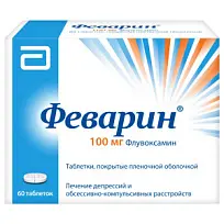 Купить: Феварин 100 мг 60 шт таблетки покрытые пленочной оболочкой