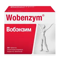 Купить: Вобэнзим 200 шт таблетки кишечнорастворимые покрытые оболочкой