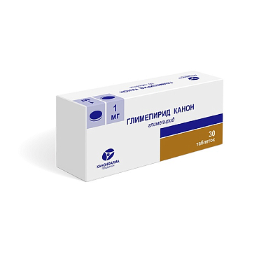 Купить Глимепирид Канон 1 мг 30 шт таблетки