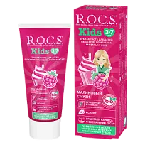 Купить: Rocs Kids 45 г паста зубная для детей малиновый смузи 4+