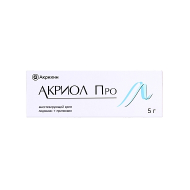 Купить Акриол Про 2,5% + 2,5% 5 г крем для местного и наружного применения