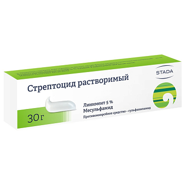 Купить Стрептоцид 5 % 30 г линимент