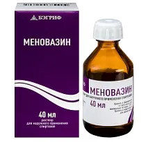 Купить: Меновазин 40 мл раствор для наружного применения спиртовой флакон