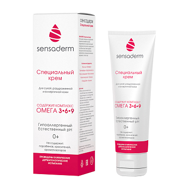 Купить Sensaderm 75 мл крем специальный для ухода за кожей 0+