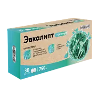 Купить: BioForte Эвкалипт Премиум 750 мг 30 шт таблетки для рассасывания