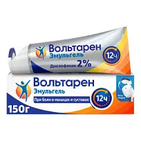 Купить: Вольтарен Эмульгель 2 % 150 г гель для наружного применения крышка с откидным верхом