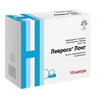 Купить: Левросо Лонг 25 мг + 3 мг 10 шт капсулы с модифицированным высвобождением