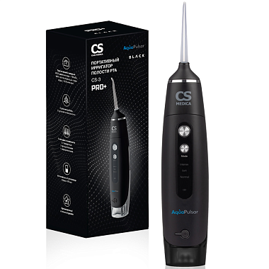 Купить CS Medica Aquapulsar CS-3 PRO+ ирригатор полости рта портативный черный