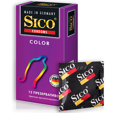 Купить Sico Color 12 шт презервативы разноцветные
