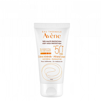 Купить: Avene SPF 50+ 50 мл крем солнцезащитный с минеральным экраном