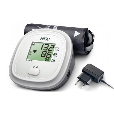 Купить Nissei DS-10A тонометр автоматический на плечо с адаптером и манжетой 22-32 см