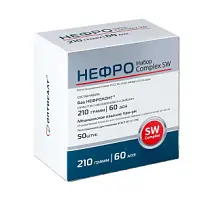 Купить: Набор Нефро Complex SW Нефролонг 210 г 60 доз порошок + 50 шт полоски индикаторные для определения рH мочи УРИ