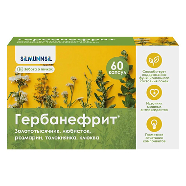 Купить Гербанефрит 60 шт капсулы