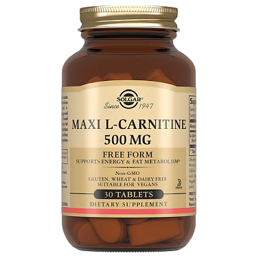 Купить Solgar L-Карнитин 500 мг 30 шт таблетки