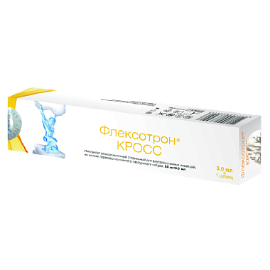 Купить Флексотрон Кросс 60 мг/3 мл 3 мл 1 шт имплантат вязкоэластичный стерильный для внутрисуставных инъекций шприц