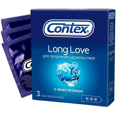 Купить Contex Long Love 3 шт презервативы продлевающие половой акт