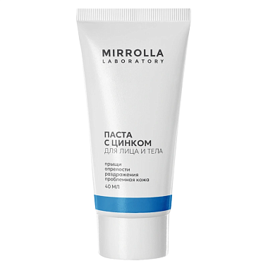 Купить Mirrolla 40 г паста с цинком для лица и тела