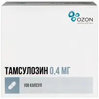 Купить: Тамсулозин 0,4 мг 100 шт капсулы с пролонгированным высвобождением
