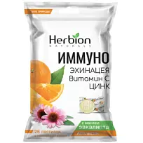 Купить: Иммуно Эхинацея 25 шт пастилки витамин С цинк апельсин