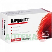 Купить: Кардионат 250 мг 40 шт капсулы