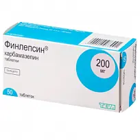 Купить: Финлепсин 200 мг 50 шт таблетки