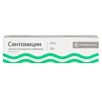 Купить: Синтомицин 10% 25 г линимент