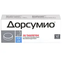 Купить: Дорсумио 15 мг + 6 мг 30 шт таблетки с пролонгированным высвобождением