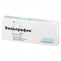 Купить: Вильпрафен 500 мг 10 шт таблетки покрытые пленочной оболочкой