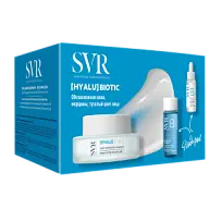 Купить: SVR Hyalu Biotic 1 уп набор подарочный (гель восстанавливающий 50 мл + ампулы ВЗ Гидра 10 мл + лосьон увлажняющий 30мл)