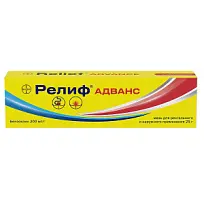 Купить: Релиф Адванс 25 г мазь для ректального и наружного применения