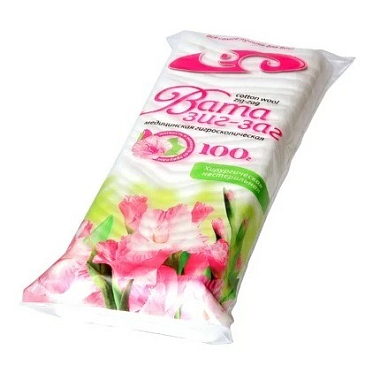 Купить Зиг-Заг 100 г вата хирургическая нестерильная