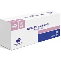 Купить: Тофизопам Канон 50 мг 60 шт таблетки