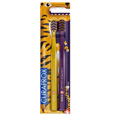 Купить Curaprox Duo Tiger UltraSoft 2 шт набор щеток зубных
