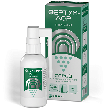 Купить Вертум Лор 0,255 мг/доз 40 мл 235 доз спрей для местного применения