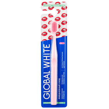Купить Global White зубная щетка средняя