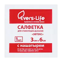 Купить: Evers Live 3 см x 6 см 1 шт салфетки для обморочных с 10% раствором аммиака