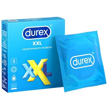 Купить Durex XXL 3 шт презервативы увеличенного размера