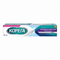 Купить: Корега 70 г крем для фиксации зубных протезов ежедневная фиксация мятный вкус
