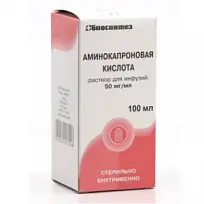 Купить: Аминокапроновая кислота 5 % 100 мл раствор для инфузий
