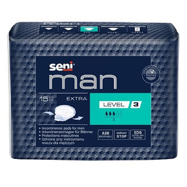 Купить Seni Man Extra Level 3 15 шт вкладыши урологические для мужчин