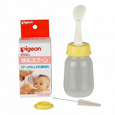 Купить Pigeon 120 мл бутылочка с ложечкой для кормления 4+ мес